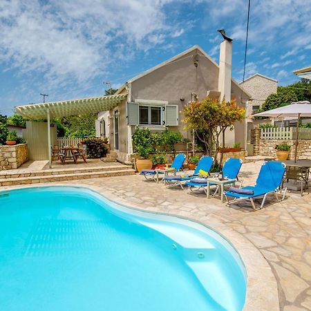 Loggos Seaview Cottage With Private Pool By Konnect Longos  Exterior photo