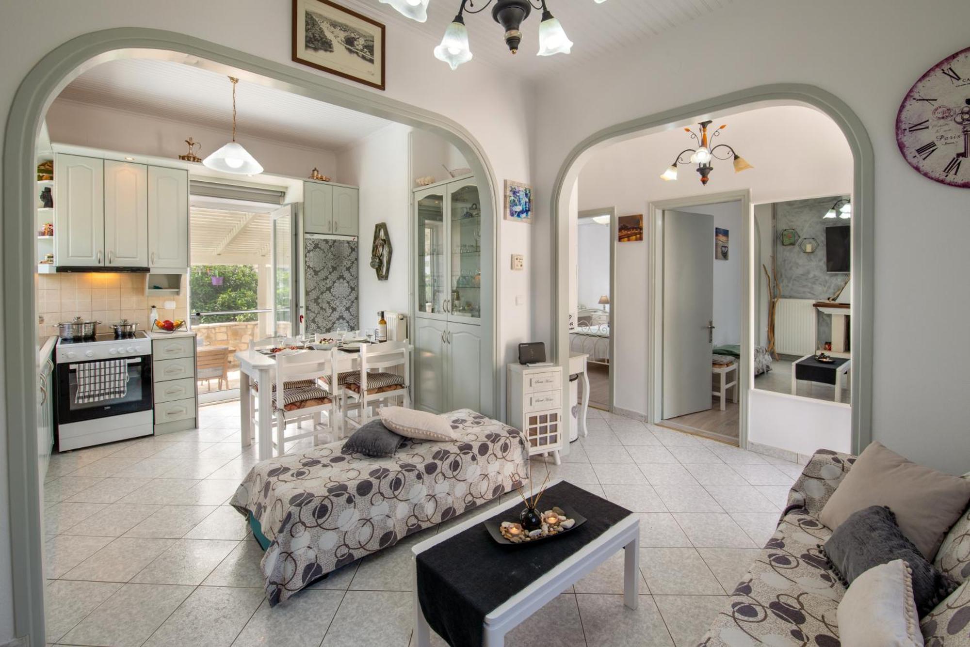 Loggos Seaview Cottage With Private Pool By Konnect Longos  Exterior photo
